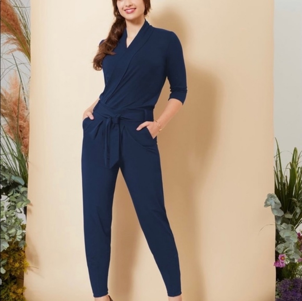 Les Lunes  Paul Jumpsuit Deep Blue